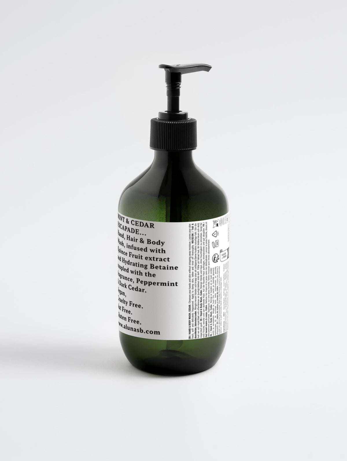 Hand & Body Wash, Peppermint & Dark Cedar
